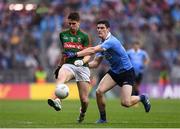 18 September 2016; Lee Keegan of Mayo is tackled by Diarmuid Connolly of Dublin during the GAA Football All-Ireland Senior Championship Final match between Dublin and Mayo at Croke Park in Dublin. Photo by Brendan Moran/Sportsfile