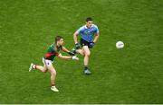 18 September 2016; Lee Keegan of Mayo in action against Diarmuid Connolly of Dublin during the GAA Football All-Ireland Senior Championship Final match between Dublin and Mayo at Croke Park in Dublin. Photo by Daire Brennan/Sportsfile