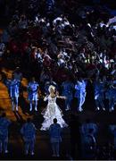 18 September 2016; A general view of the Rio 2016 Paralympic Games Closing Ceremony with performer Vanessa da Mata at the Maracana Stadium in Rio de Janeiro, Brazil. Photo by Diarmuid Greene/Sportfile