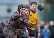 25 January 2011; Eric O'Sullivan, Templeogue College  . Fr. Godfrey Cup 1st Round, Templeogue College v St. Gerard’s School, railway Union Sports Club, Sydney Parade, Co. Dublin. Picture credit: David Maher / SPORTSFILE