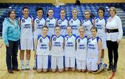 26 January 2011; The St. Joseph's Convent of Mercy, Abbeyfeale, Limerick, team. Basketball Ireland Girls U19A Schools Cup Final, Calasanctius College, Oranmore, Galway v St. Joseph's Convent of Mercy, Abbeyfeale, Limerick, National Basketball Arena, Tallaght, Dublin. Picture credit: Stephen McCarthy / SPORTSFILE