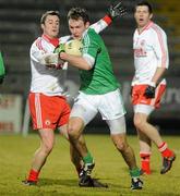 26 January 2011; James Sherry, Fermanagh, in action against Brian McGuigan, Tyrone. Barrett Sports Lighting Dr. McKenna Cup Section A, Fermanagh v Tyrone, Brewster Park, Enniskillen, Co. Fermanagh. Picture credit: Oliver McVeigh / SPORTSFILE