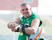 27 January 2011; Ireland’s Garrett Culliton, from Clonaslee, Co. Laois, in action during the men's discus F51/52/53. 2011 IPC Athletics World Championships, QEII Stadium, Christchurch, New Zealand. Picture credit: David Alexander / SPORTSFILE