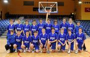 27 January 2011; The Avondale Community College, Wicklow, squad. Basketball Ireland Boys U16C Schools Cup Final, Avondale Community College, Wicklow v Palmerstown, Dublin, National Basketball Arena, Tallaght, Dublin. Picture credit: Brian Lawless / SPORTSFILE