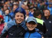 18 September 2016; Dublin supporters during the GAA Football All-Ireland Senior Championship Final match between Dublin and Mayo at Croke Park in Dublin. Photo by Cody Glenn/Sportsfile