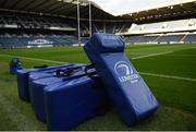 16 September 2016; Leinster tackle bags ahead of the Guinness PRO12 Round 3 match between Edinburgh and Leinster at BT Murrayfield Stadium in Edinburgh, Scotland. Photo by Ramsey Cardy/Sportsfile