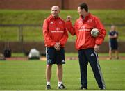 20 September 2016; Munster director of rugby Rassie Erasmus, right, and defence coach Jacques Nienaber during squad training at University of Limerick in Limerick. Photo by Sam Barnes/Sportsfile