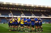 16 September 2016; The Leinster squad ahead of the Guinness PRO12 Round 3 match between Edinburgh and Leinster at BT Murrayfield Stadium in Edinburgh, Scotland. Photo by Ramsey Cardy/Sportsfile