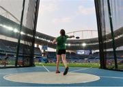 17 September 2016; Noelle Lenihan of Ireland warms up before the F38 Discus Final at the Olympic Stadium during the Rio 2016 Paralympic Games in Rio de Janeiro, Brazil. Photo by Diarmuid Greene/Sportsfile