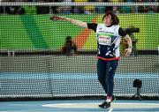 17 September 2016; Beverley Jones of Great Britain in action during the F38 Discus Final at the Olympic Stadium during the Rio 2016 Paralympic Games in Rio de Janeiro, Brazil. Photo by Diarmuid Greene/Sportsfile