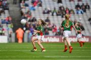 18 September 2016; Sophie Thompson, Scoil Maria Assumpta, Ballyphehane, Cork, representing Mayo,  during the INTO Cumann na mBunscol GAA Respect Exhibition Go Games at the GAA Football All-Ireland Senior Championship Final match between Dublin and Mayo at Croke Park in Dublin. Photo by Ray McManus/Sportsfile
