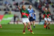 18 September 2016; Shonagh Fitzpatrick, St Finian's Waterville, Kerry, representing Mayo, during the INTO Cumann na mBunscol GAA Respect Exhibition Go Games at the GAA Football All-Ireland Senior Championship Final match between Dublin and Mayo at Croke Park in Dublin. Photo by Ray McManus/Sportsfile