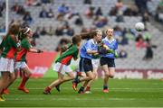 18 September 2016; Action from the INTO Cumann na mBunscol GAA Respect Exhibition Go Games at the GAA Football All-Ireland Senior Championship Final match between Dublin and Mayo at Croke Park in Dublin. Photo by Ray McManus/Sportsfile