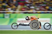 17 September 2016; Margriet van den Broek of Netherlands in action during the Women's 800m - T54 Final at the Olympic Stadium during the Rio 2016 Paralympic Games in Rio de Janeiro, Brazil. Photo by Diarmuid Greene/Sportsfile