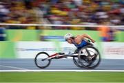 17 September 2016; Tatyana McFadden of USA in action during the Women's 800m - T54 Final, where she won gold, at the Olympic Stadium during the Rio 2016 Paralympic Games in Rio de Janeiro, Brazil. Photo by Diarmuid Greene/Sportsfile