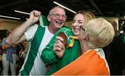 21 September 2016; Paralympic bronze medallist Ellen Keane with her father Eddie and mother Laura at the homecoming from the Rio 2016 Paralympic Games at Dublin Airport in Dublin. Photo by Matt Browne/Sportsfile