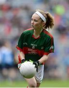 18 September 2016; Aisling Hanly, Roxboro NS, Derrane, Roscommon, representing Mayo, during the INTO Cumann na mBunscol GAA Respect Exhibition Go Games at the GAA Football All-Ireland Senior Championship Final match between Dublin and Mayo at Croke Park in Dublin. Photo by Eóin Noonan/Sportsfile