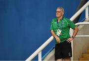 17 September 2016; Ireland throwing coach Dave Sweeney before the F38 Discus Final at the Olympic Stadium during the Rio 2016 Paralympic Games in Rio de Janeiro, Brazil. Photo by Diarmuid Greene/Sportsfile