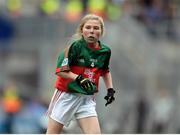18 September 2016; Shonagh Fitzpatrick, St Finian's Waterville, Kerry, representing Mayo, during the INTO Cumann na mBunscol GAA Respect Exhibition Go Games at the GAA Football All-Ireland Senior Championship Final match between Dublin and Mayo at Croke Park in Dublin. Photo by Eóin Noonan/Sportsfile