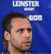 22 September 2016; Leinster team captain Isa Nacewa  during a press conference at RDS Arena in Ballsbridge, Dublin. Photo by Matt Browne/Sportsfile