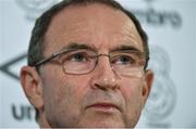 23 September 2016; Republic of Ireland manager Martin O'Neill during the squad announcement at Dublin Stadium, Lansdowne Road, in Dublin. Photo by David Maher/Sportsfile