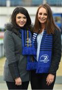 23 September 2016; Leinster supporters Leona Giles, left, and Fiona Conroy, from Knocklyon, Dublin ahead of the Guinness PRO12 match between Leinster and Ospreys at the RDS Arena in Dublin. Photo by Ramsey Cardy/Sportsfile