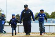 23 September 2016; Leinster supporters 5-year old Kiara Toralde, left, 11-year old Cillian Cabahug, centre, and 8-year old Kian Toralde, from Philippines  ahead of the Guinness PRO12 match between Leinster and Ospreys at the RDS Arena in Dublin. Photo by Ramsey Cardy/Sportsfile