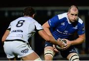 23 September 2016; Devin Toner of Leinster in action against Tyler Ardron of Ospreys during the Guinness PRO12 Round 4 match between Leinster and Ospreys at the RDS Arena in Dublin. Photo by Seb Daly/Sportsfile