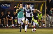 23 September 2016; Ronan Finn of Dundalk in action against Barry McNamee of Derry City during the SSE Airtricity League Premier Division match between Dundalk and Derry City at Oriel Park, Dundalk.  Photo by Sportsfile