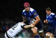 23 September 2016; Josh van der Flier of Leinster is tackled by Dan Biggar of Ospreys on his way to scoring his side's fourth try during the Guinness PRO12 Round 4 match between Leinster and Ospreys at the RDS Arena in Dublin. Photo by Stephen McCarthy/Sportsfile