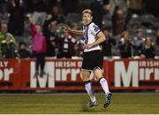 23 September 2016; David McMillan of Dundalk celebrates after scoring his side's third goal during the SSE Airtricity League Premier Division match between Dundalk and Derry City at Oriel Park, Dundalk.  Photo by Sportsfile
