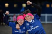 23 September 2016; Leinster supporters Kienan Brown, left, and Sam Browne, both age 10 from Portlaoise, ahead of the Guinness PRO12 match between Leinster and Ospreys at the RDS Arena in Dublin. Photo by Piaras Ó Mídheach/Sportsfile