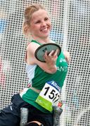 29 January 2011; Ireland's Catherine Wayland, from New Ross, Wexford, in action during the women's discus throw F51/52/53 Final. 2011 IPC Athletics World Championships, QEII Park, Christchurch, New Zealand. Picture credit: David Alexander / SPORTSFILE