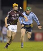 29 January 2011; Johnny Coen, Galway, in action against John McCaffrey, Dublin. Walsh Cup Semi-Final, Dublin v Galway, Parnell Park, Donnycarney, Dublin. Photo by Sportsfile