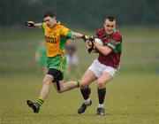 30 January 2011; Michael Elwood, St James, in action against John Sheehan, Gneeveguilla. AIB GAA Football All-Ireland Intermediate Club Championship Semi-Final, St James v Gneeveguilla, Mallow GAA & Sports Complex, Mallow, Co. Cork. Picture credit: Stephen McCarthy / SPORTSFILE