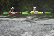 24 September 2016; Shane Cronin and Moe Kelleher in action during the The 57th International Liffey Descent on the River Liffey in Dublin. Photo by Sportsfile