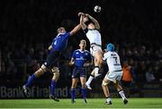 23 September 2016; Ben John of Ospreys in action against Devin Toner of Leinster during the Guinness PRO12 Round 4 match between Leinster and Ospreys at the RDS Arena in Dublin. Photo by Stephen McCarthy/Sportsfile