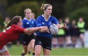 24 September 2016; Niamh Doran of Leinster is tackled by Enya Breen of Munster during the U18 Girls Interprovincial Series match between Leinster and Munster at Seapoint RFC in Dublin. Photo by Matt Browne/Sportsfile