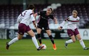 24 September 2016; Claire O’Riordan of Wexford Youths WFC in action against Keara Cormican, left, and Therese Hartley of Galway WFC during the Continental Tyres Women's National League game between Galway WFC and Wexford Youths WFC at Eamon Deacy Park in Galway. Photo by Seb Daly/Sportsfile