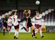 24 September 2016; Kylie Murphy of Wexford Youths WFC in action against Caroline Carter, left, and Lynsey McKey of Galway WFC during the Continental Tyres Women's National League game between Galway WFC and Wexford Youths WFC at Eamon Deacy Park in Galway. Photo by Seb Daly/Sportsfile