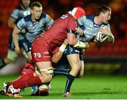 24 September 2016; Kieran Marmion of Connacht is tackled by Jake Ball of Scarlets during the Guinness PRO12 Round 4 match between Scarlets and Connacht at Parc Y Scarlets, Llanelli in Wales. Photo by Chris Fairweather/Sportsfile