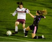 24 September 2016; Caroline Carter of Galway WFC in action against Kylie Murphy of Wexford Youths WFC during the Continental Tyres Women's National League game between Galway WFC and Wexford Youths WFC at Eamon Deacy Park in Galway. Photo by Seb Daly/Sportsfile