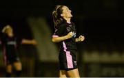 24 September 2016; Kylie Murphy of Wexford Youths WFC celebrates her side's vicotry during the Continental Tyres Women's National League game between Galway WFC and Wexford Youths WFC at Eamon Deacy Park in Galway. Photo by Seb Daly/Sportsfile