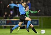 24 September 2016; Aine O'Gorman of UCD Waves in action against Rachel Doyle of Peamount United during the Continental Tyres Women's National League game between UCD Waves and Peamount United at Jackson Park in Kilternan, Co. Dublin. Photo by Sportsfile