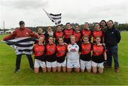24 September 2016; Players from Rennes, France, after their game against Walterstown, Meath, in the Ladies Football All-Ireland Junior Club Sevens at Naomh Mearnóg GAA in Portmarnock, Dublin. Photo by Piaras Ó Mídheach/Sportsfile