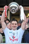 30 January 2011; Kildare captain Eamonn Callaghan, lifts the O'Byrne Cup at the end of the game. O'Byrne Cup Final, Kildare v Louth, St Conleth's Park, Newbridge, Co. Kildare. Picture credit: David Maher / SPORTSFILE