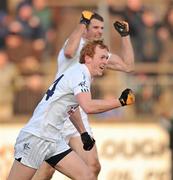 30 January 2011; Keith Cribbin, Kildare, celebrates after scoring a late goal to beat Louth. O'Byrne Cup Final, Kildare v Louth, St Conleth's Park, Newbridge, Co. Kildare. Picture credit: David Maher / SPORTSFILE