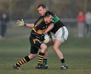30 January 2011; John Payne, Dr. Crokes, in action against James Masters, Nemo Rangers. AIB Munster GAA Football Senior Club Championship Final, Dr. Crokes v Nemo Rangers, Mallow GAA & Sports Complex, Mallow, Co. Cork. Picture credit: Stephen McCarthy / SPORTSFILE