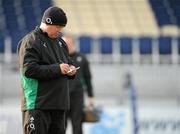 31 January 2011; Ireland head coach Declan Kidney takes notes during squad training ahead of their RBS Six Nations Rugby Championship game against Italy on Saturday. Ireland Rugby Squad Training, RDS, Ballsbridge, Dublin. Picture credit: Barry Cregg / SPORTSFILE