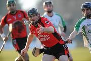 30 January 2011; Barry Kehoe, Oulart the Ballagh, in action against Brian Dowling, O'Loughlin Gaels. AIB Leinster GAA Hurling Senior Club Championship Final, O'Loughlin Gaels v Oulart the Ballagh, Dr. Cullen Park, Carlow. Picture credit: Matt Browne / SPORTSFILE